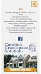 Mobile Screenshot of carolinacrawlspacesolutions.org